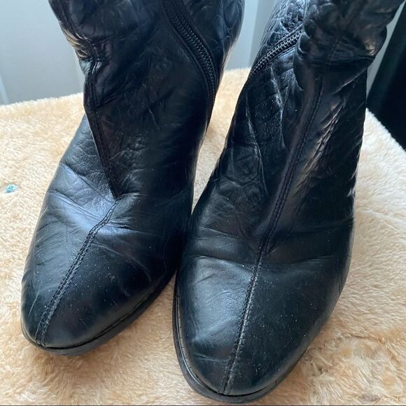 Geronea Italian Leather black boots. - Picture 4 of 14